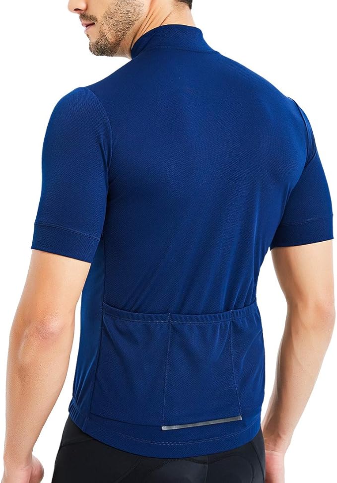 CATENA Men's Cycling Jersey Short Sleeve Shirt Running Top Moisture Wicking Workout Sports T-Shirt