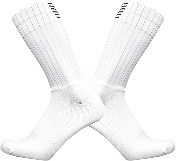 Aero Socks Cycling Men Women Non-Slip Silicone Aerodynamic Cycling Aero Socks one size 6-12