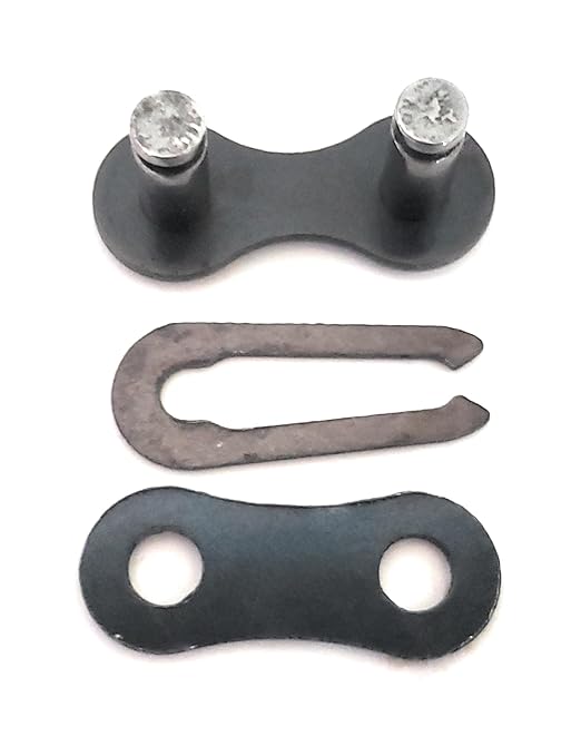 Generic Bike Chain Master Link, Single Strand Type, Alloy Steel, 8 Units Pack