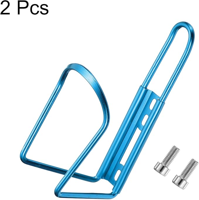 HARFINGTON Bicycle Water Bottle Cage Aluminum Basic Bike Universal Water Bottle Holder Mount with Screws for MTB Mountain Road Gravel
