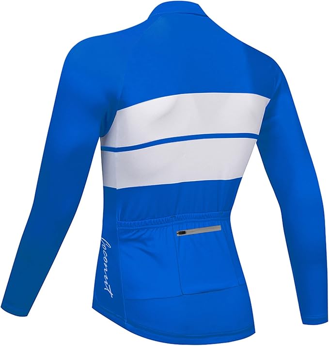 Coconut Ropamo CR Long Sleeve Cycling Jersey Mens, 3+1 Zipper Pockets Bicycle Tops Quick Dry Breathable Biking Shirt