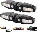 Bike Turn Signals with Projector 5 Modes USB Rechargeable Bike Tail Light Remote Control Waterproof Split Ebike Bicycle Turn Signals Front and Rear for Night Riding and Commuting Safety-4PCS