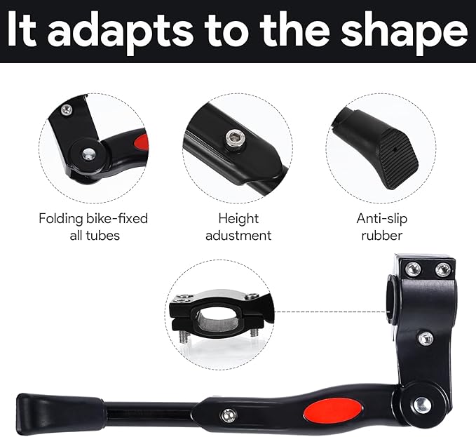 Bike Kickstand, Adjustable Aluminium Alloy Bike Stand