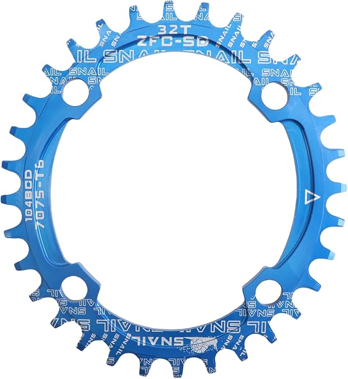 DJC Bike Chainring 104BCD Round/Oval 30t 32t 34t 36t 38t 40t 42t 44t 46t 48t 50t 52t Tooth Narrow Wide 7/8/9/10/11/12 Speed Ultralight MTB Mountain Bike 104 BCD Chainwheel
