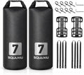 2Packs Bike Fork Bags Waterproof Roll Top Design 5L/7L Bicycle Dry Bag Fork Sacks Cycling Pack Bike Pannier for Moutain Bikes Road Bikes Electric Scooters