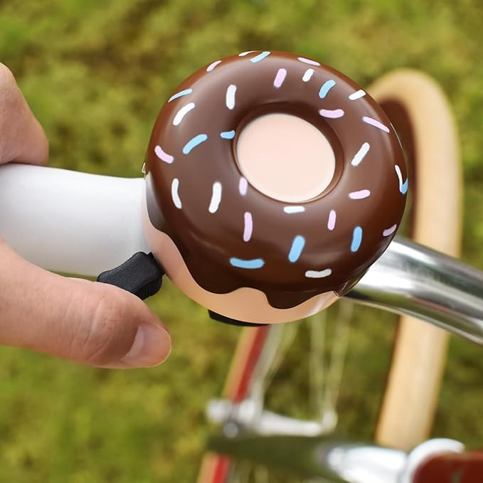 MARQUE Bike Bell for Adults & Kids – Nice, Loud, Crisp Ding Sound Bicycle Bell – Must Have Bicycle Accessories for Mountain MTB, Beach Cruisers, Commuter, Kids Bike – Easy to Install on Handlebar