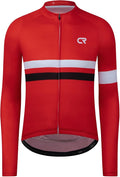 Coconut Ropamo CR Long Sleeve Cycling Jersey Mens, 3+1 Zipper Pockets Bicycle Tops Quick Dry Breathable Biking Shirt