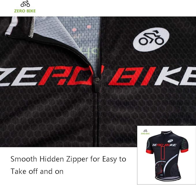 Men's Short Sleeve Breathable Cycling Jersey Set 3D Padded Bicycle Shorts Sportswear Suit Quick Dry