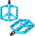 Light Weight Cycling Pedals Secure Grips Flat Mountain Bike Pedals with Sealed Bearing Suitable for Street Bikes 1 Pair