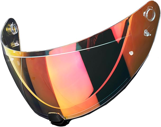 The Helmet Shop HJ-31 Revo Gold Motorcycle Helmet Visor Compatible with i10 & i70 - Replacement Shield | Optically Correct, UV Protected Polycarbonate Motorcycle Visor