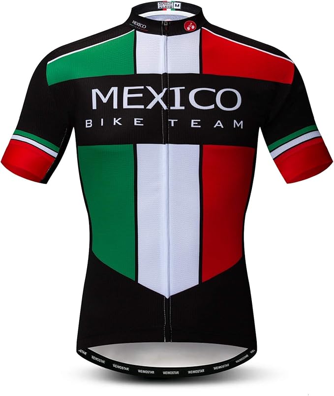 Men's Cycling Jerseys Tops Biking Shirts Short Sleeve Full Zipper Bike Clothing