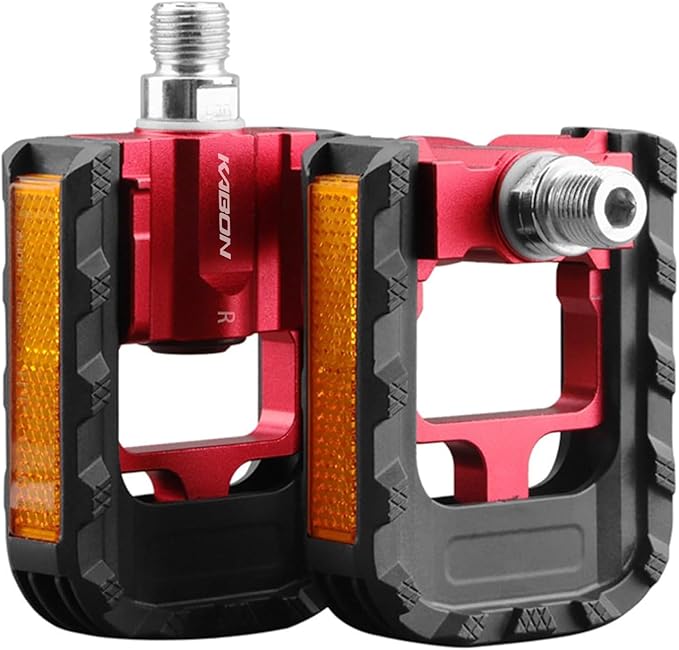 KABON Folding Bike Pedals, Bicycle Foldable Pedals with Aluminum, Universal 9/16 inch Non-Slip Cycling Pedals for Folding Bike, BMX Bike, Road Bike, Mountain Bike MTB