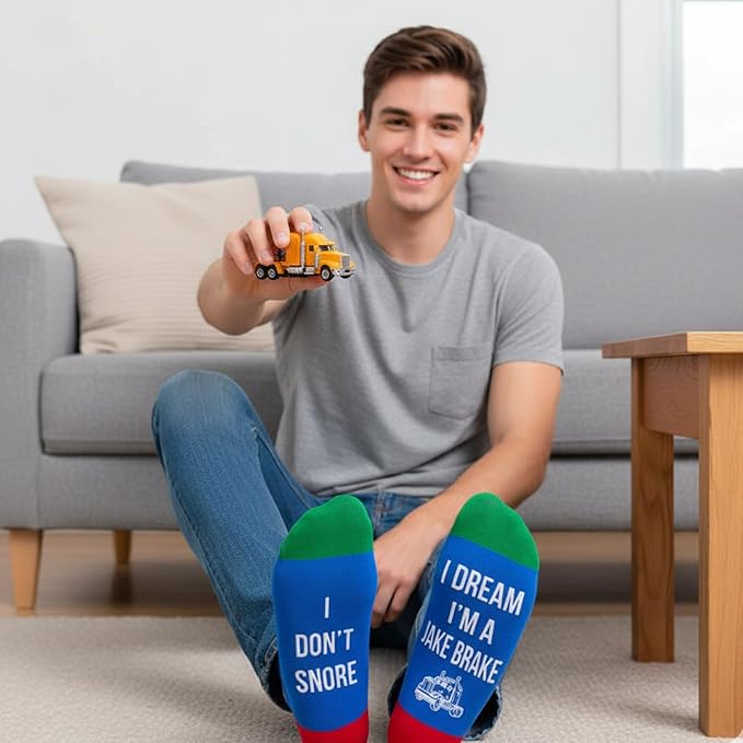 Zmart Transportation Gifts for Adult - Train Race Car Truck Bicycle Motorcycle Socks for Men