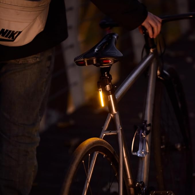 LED Photondrop Bicycle Tail Light, Red Flowing Taillight, Bicycle PhotonDrop Rear Light, 3 Modes, USB Rechargeable, Water Resistant