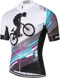 Weimostar Men's Cycling Jersey Men Mountain Bike Jerseys Short Sleeve Tops S-5XL