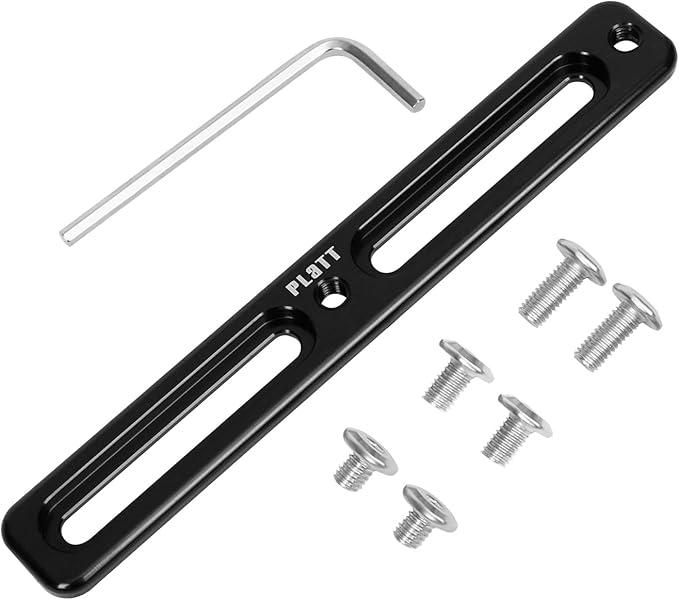 PLATT Bike Alt-Position Bottle Cage Mounts,Bike Bottle Cage Adapter,Bicycle B-RAD Mounting Base (Black,2 Slot)