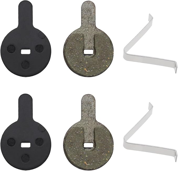 SING F LTD 2 Pairs of Resin Semi Metallic Bike Disc Brake Pads Compatible with Shimano SRAM AVID Hayes MX3 MX4 4mm Thickness Mountain Road Bike Cycling Bicycle MTB Disc Brake Pad