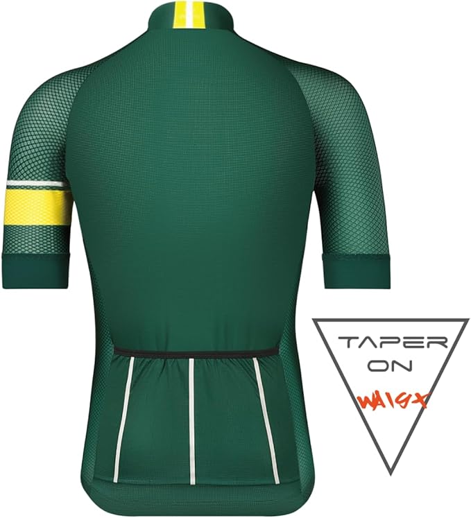 CEROTIPOLAR Snug Fit Men AirCool Cycling Jersey Bike Shirts UPF50+,PRO Dry Fit Light Weight Fabric