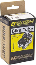 Eastern Bikes 700 x 35C/43C Premium Bike Inner Tube - Schrader & Presta Valve Options, Durable Replacement Tube