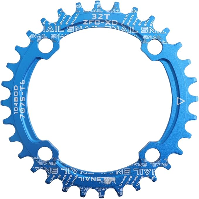 DJC Bike Chainring 104BCD Round/Oval 30t 32t 34t 36t 38t 40t 42t 44t 46t 48t 50t 52t Tooth Narrow Wide 7/8/9/10/11/12 Speed Ultralight MTB Mountain Bike 104 BCD Chainwheel