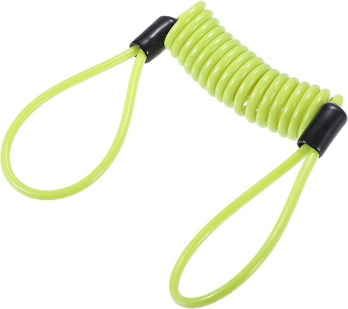 X AUTOHAUX Disk Brake Lock Motorcycle Alarm Disc Lock Security Reminder Cable Tool for Scooter Motorcycle Bike Brake Disc Yellow