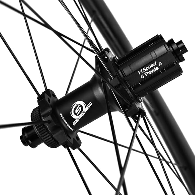 SUPERTEAM Carbon Disc Wheel 50T-28 Tubeless 700C Bike Wheels