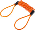 X AUTOHAUX Disk Brake Lock Motorcycle Alarm Disc Lock Security Reminder Cable Tool for Scooter Motorcycle Bike Brake Disc Orange