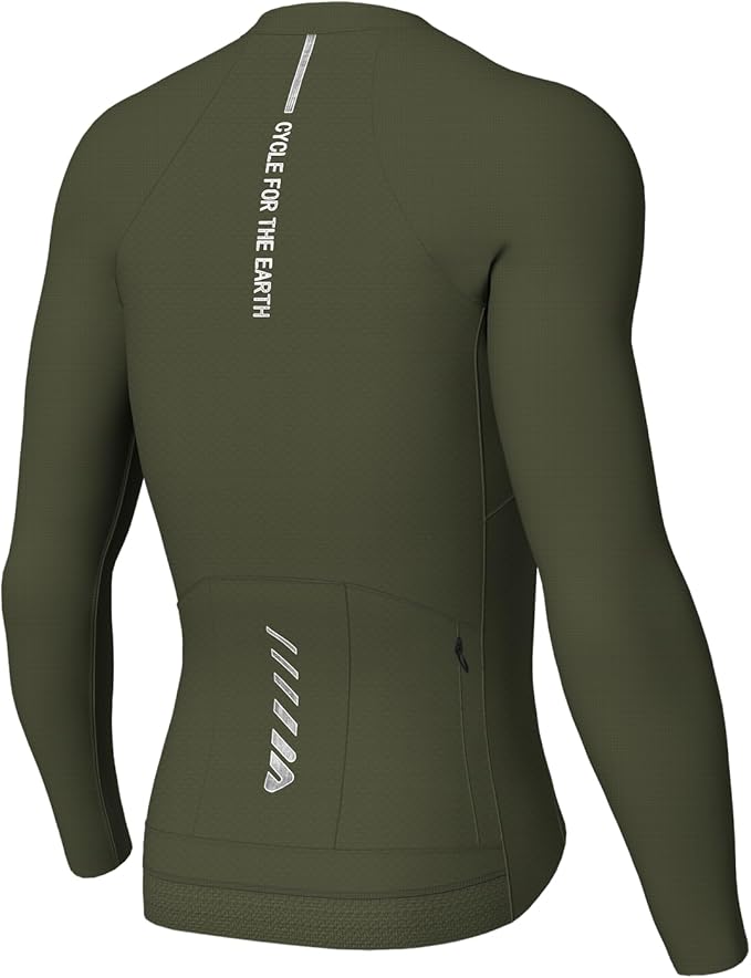Lo.gas Cycling Jersey Men Short Sleeve, Road Bike Jerseys Full Zipper with Pockets, Bicycle Clothing Breathable Quick Dry