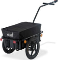Bike Cargo Trailer with Removable Waterproof Cover and Box– 88 lbs Capacity, Bicycle Trailer w/16 Wheels and Safe Reflectors