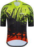 MOXILYN Men's Cycling Jersey Short Sleeve with 4 Pockets Moisture Wicking Breathable Quick Dry MTB Biking Shirt