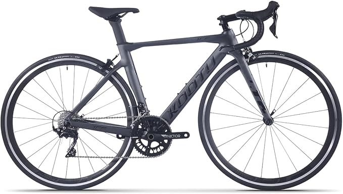 KOOTU Carbon Road Bike,700C Wheels Commuter Bicycle for Men and Women,Racing Bicycle with Shimano 105 R7000 22S Speeds Groupset Ultra-Light Bicycle
