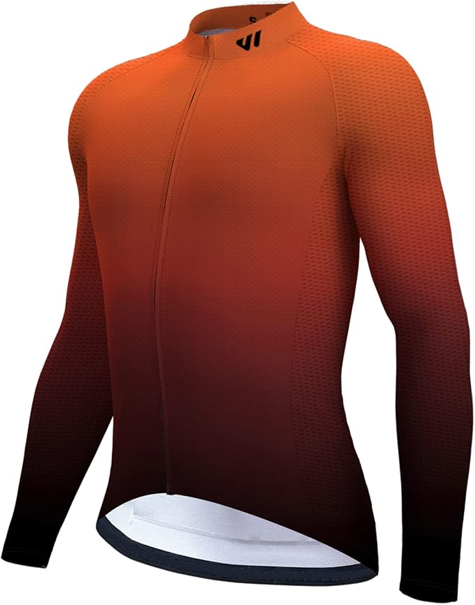 Lo.gas Cycling Jersey Men Short/Long Sleeve Bike Biking Shirts Full Zip with Pockets Road Bicycle Clothes