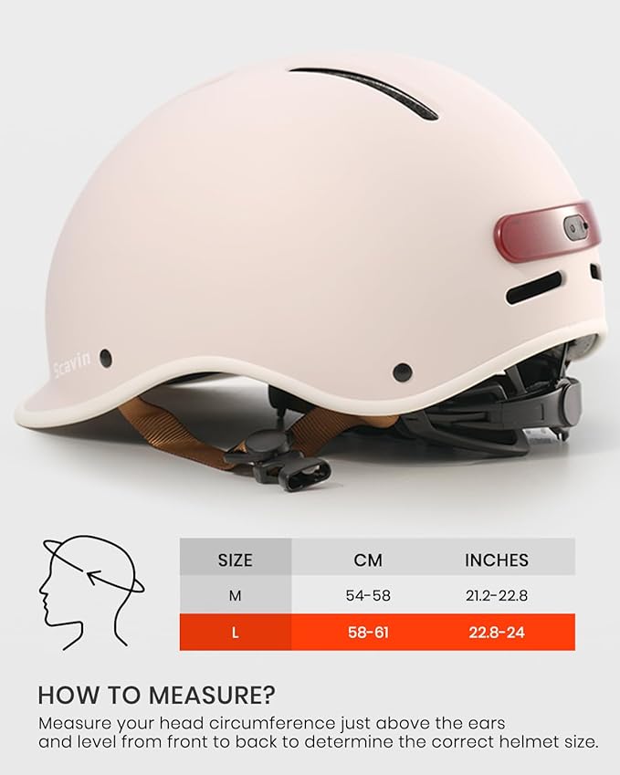 Bike Helmet for Adults with Rechargeable Rear Light, Adjustable Cycling Helmet for Men Women Youth - Safety Certified for Bicycle, Skateboard, Road Bike & Commuting