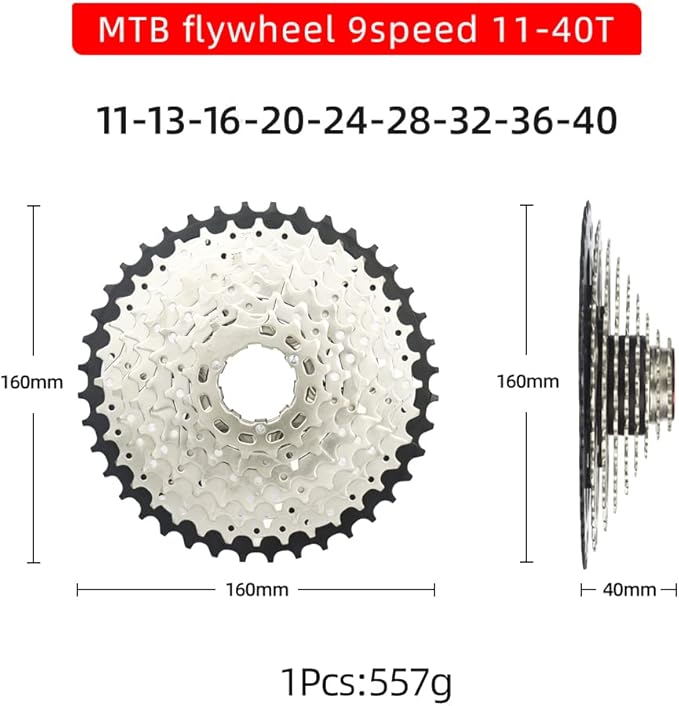 CYSKY 8/9/10/11/12-Speed Cassette 11-25T/28T/32T/34T/36T/40T/42T/46T/50T/52T Bike Sprocket Freewheel Compatible with Shimano, Sram HG Hub, Fit for Mountain Bike, Road Bike, MTB Cassette