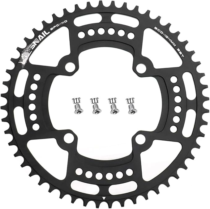 CYSKY 104 BCD Chainring 30T to 52T Narrow Wide Chainring with Sprocket Bolts for 1x Set-up Road Bike Mountain Bike BMX MTB Gravel Ebike