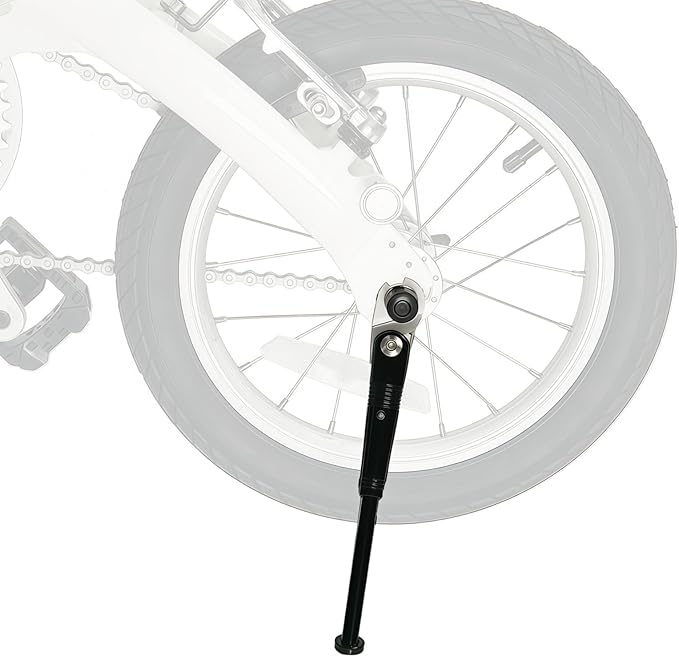 Bicycle Kickstand Aluminum Adjustable Design for 14/16/20 Inch Size Range Bikes Side Mount Universal Bike Stand (14 Inch)