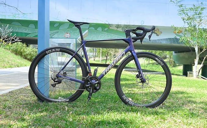 ICAN FL40/50 Max 1347g/1370g/1395g Carbon Disc Road Bike Wheelset 23mm Inner Width 700C 36T Ratchet System Hub