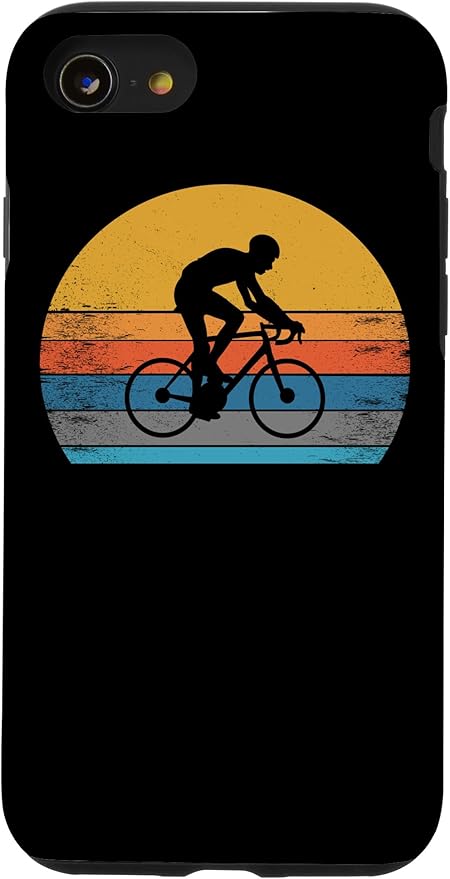 Racing Road Bike Vntage Cycling Riding Racing Bike Bicycle Case for iPhone SE (2020) / 7/8