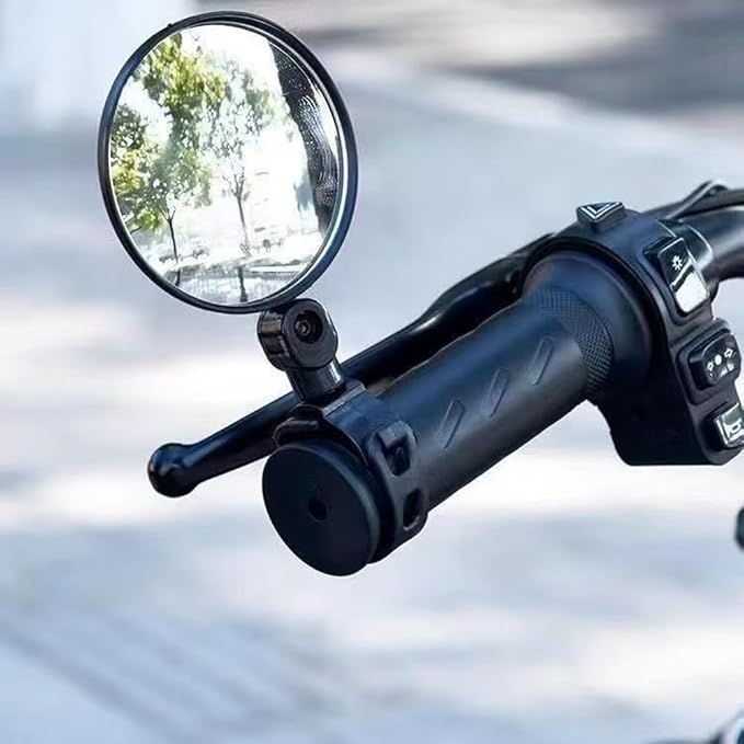 4 Pack Bike Mirror Handlebar Mount Lightweight Bicycle Mirrors Electric Scooter Rear View Mirror Cycling Convex Mirror for Mountain Bike Handle Bar Road Bike Dirt Bike Electric Bike