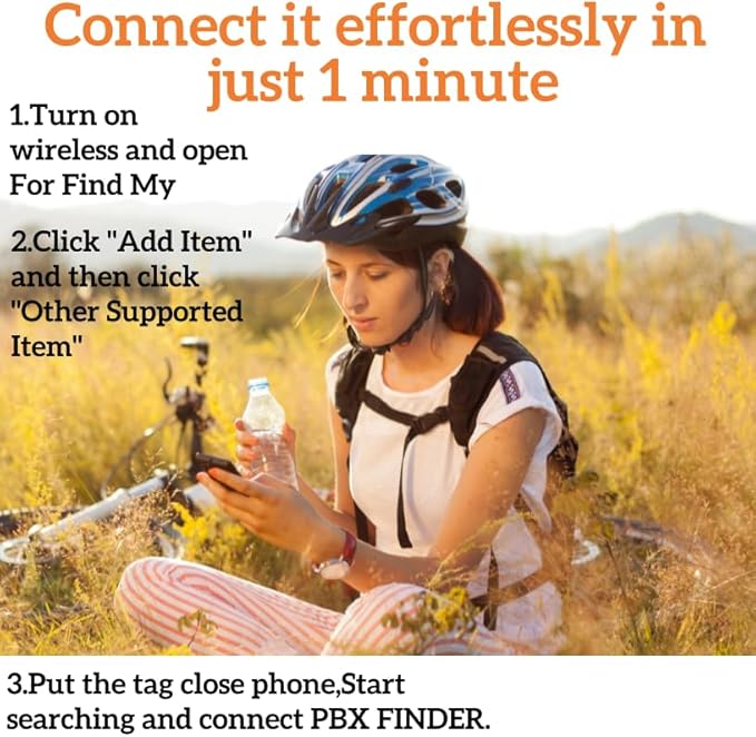 Bike Tail Light with GPS Tracker, Real-Time Tracking, 100dB Beep, Compatible with Apple Find My