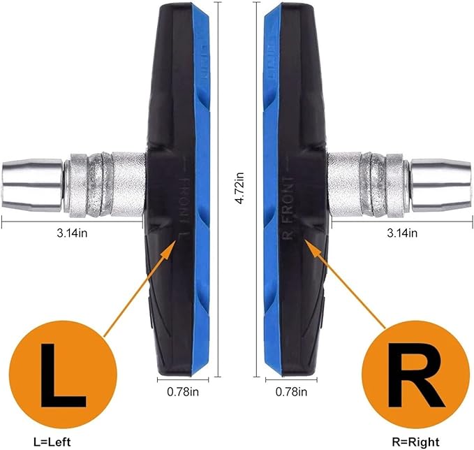Bicycle Brake Pads Mountain Road Bike Brake Pads Set Cycling V Brake Holder Pads Shoes Blocks Rubber Pad Silent MTB Bicycle Brake Pads Bicycle Brake Pads Replacement