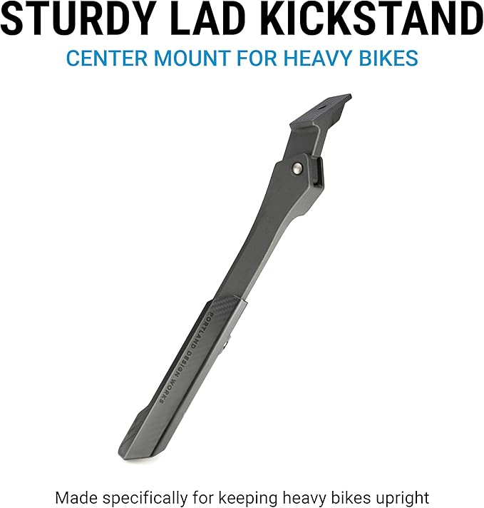 Portland Design Works Sturdy Lad E-Bike Kickstand - E-Bike Accessories, Kick Stands for Adults Bikes