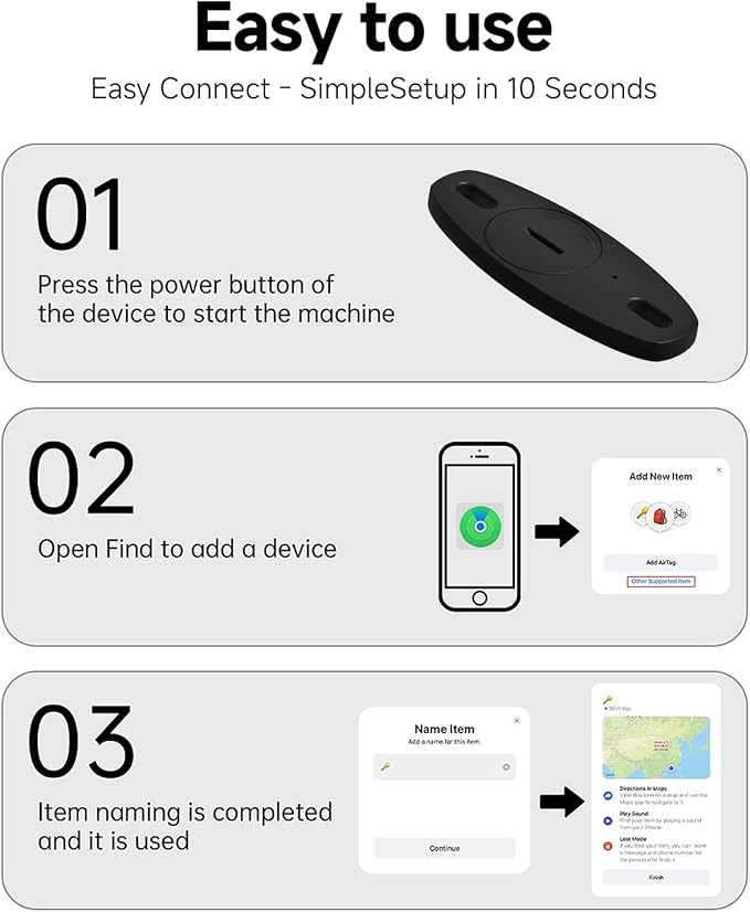 Eelexa Apple Find My Bike Tracker 2024 | Hidden GPS Tracker for Bicycle & Motorcycle | Anti-Theft Waterproof Tag with Bottle Holder Design | iOS Only, No Monthly Fee