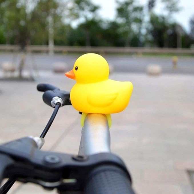 GARASANI Duck Bike Bell, Rubber Duck Bicycle Accessories, Bicycle Horns Mountain Bike Handlebar Light Bicycle Accessories