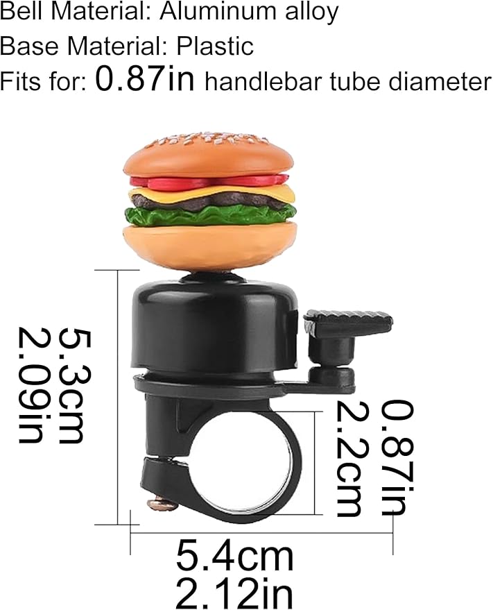 ACEDOAMARE Bike Bell with Loud Crisp Clear Sound Bike Bell for Road Mountain Scooter Tricycles Bike Accessories Handlebar Decoration