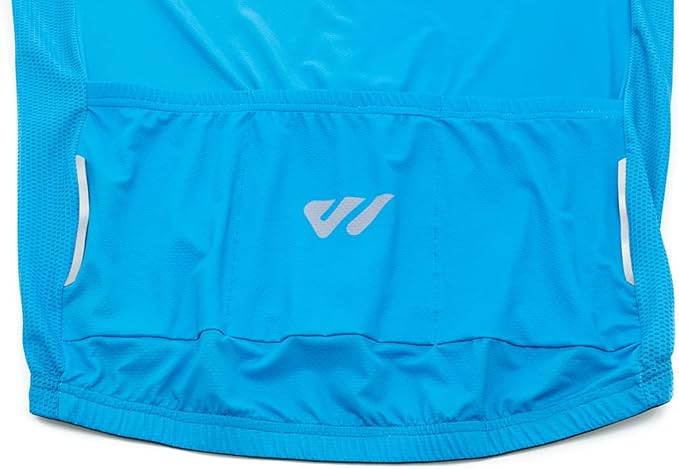 Wulibike Men's Cycling Jerseys Short Sleeve Bike Biking Shirts Full Zip with Pockets Road Bicycle Clothing
