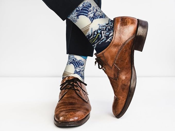 Real Sic Fun Socks for Men and Women - Cozy Cotton Dress Socks with Colorful Designs - Cool, Casual, Wacky Patterned