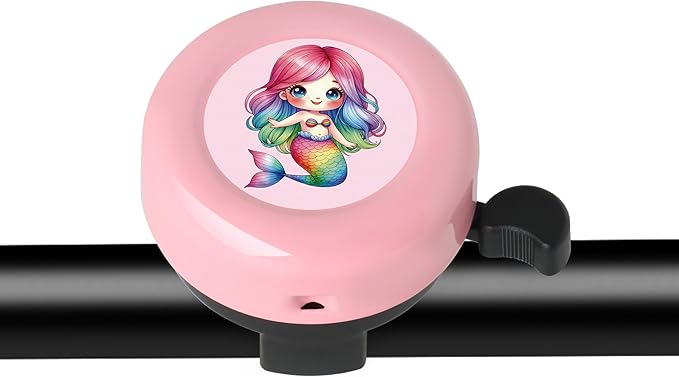 Kids Bike Bell for Little Girls, Pink Handlebar Ring Bell for Toddlers, Universal Bicycle Bell for Scooter, Tricycle, Balance Bike