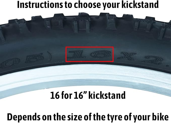 USONG Bike Kickstand Children's Bicycle Kickstand Stand Folding Cycling Center Bracket 12" 14" 16" 18" 20" 22" 24" 26" 28" Bike Racks