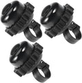 Rotating Cycle Bell Horn for Bike Accessories, Loud Vintage Bicycle Bell, Black 3pcs Set, Suitable for Adults and Outdoor Cycling